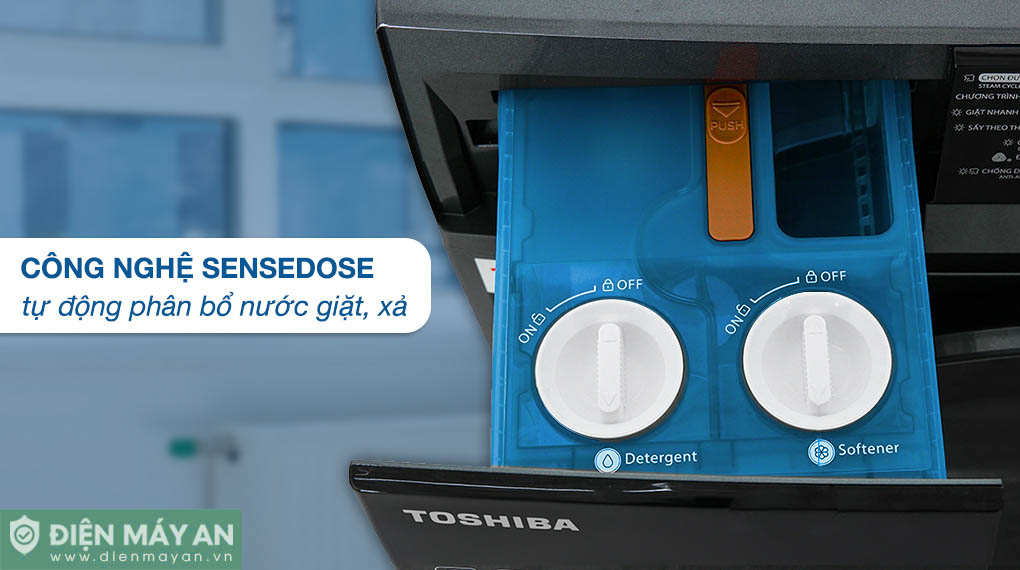 Máy Giặt Sấy Toshiba Inverter Giặt 12.5 Kg - Sấy 8 Kg TWD-BM135GF4V(MG)